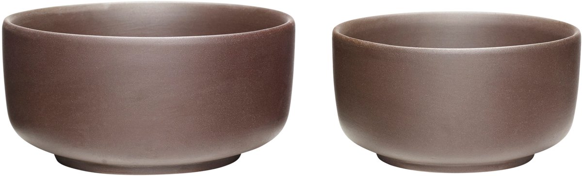 Clay Bowls Brown (set of 2)