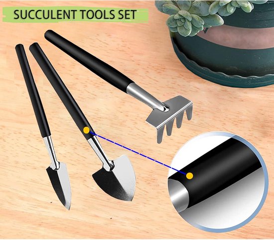 12-delige Mini Tuingereedschap Set voor Vetplanten en Cactussen — afbeelding 4