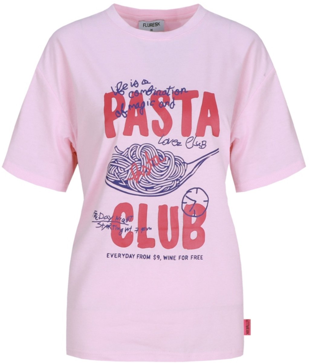 Fluresk T-shirt Annora T Shirt 26vqf14 202 Soft Pink Dames Maat - 34
