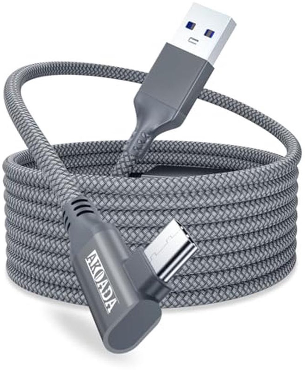 Compatibele Link-kabel 6 m met Signaalversterker voor VR-headset en Gaming-PC