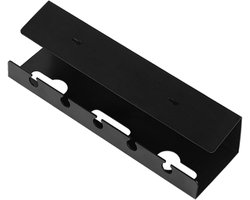 Under Desk Cable Management Drawer - Charging Cable Storage Rack,Self Adhesive Cable Organizer Without Drilling For Bed, Bedside Table, Kitchen & Workspace Organization，zwart