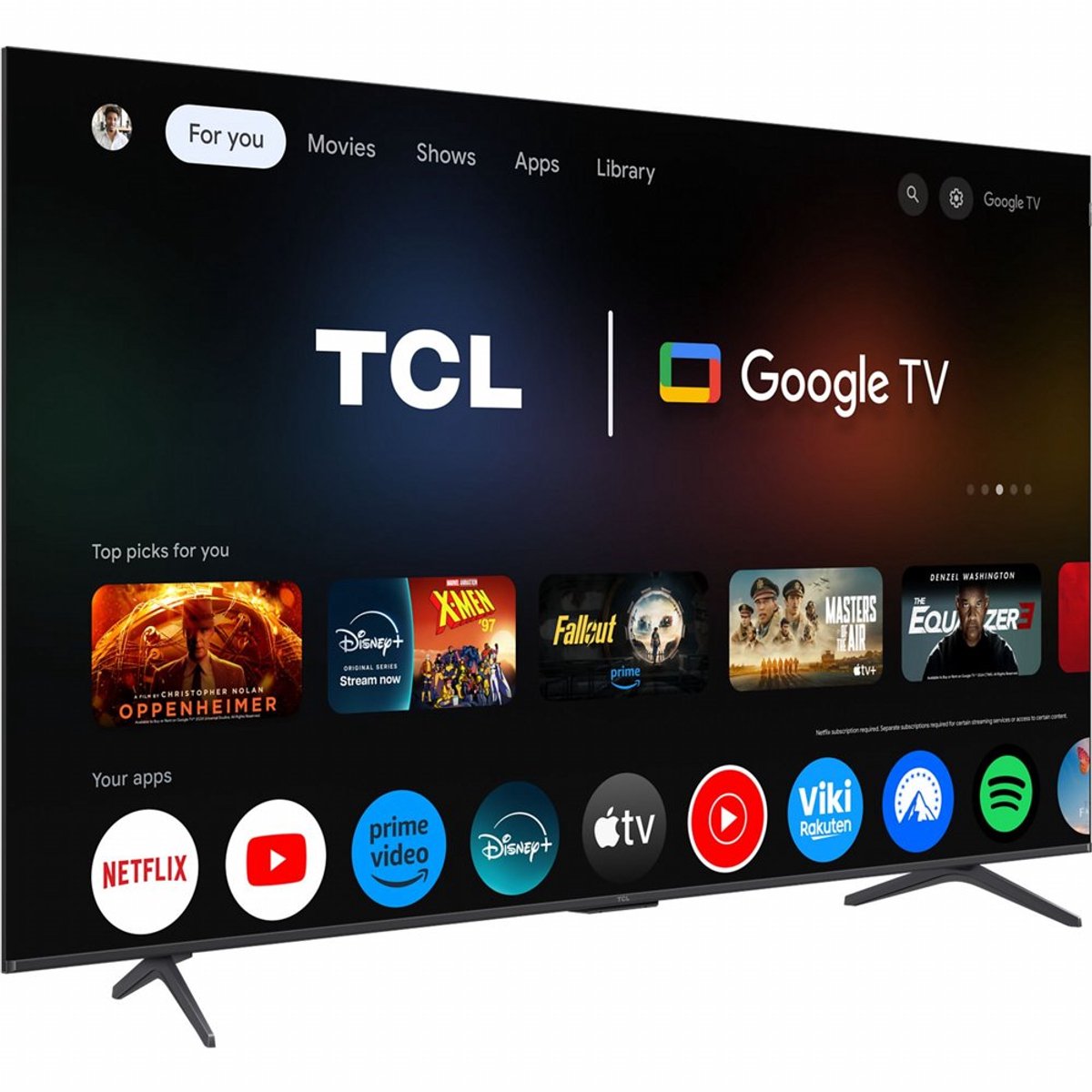 TCL 75P8K - 75 inch - 4K QLED - 2025 - Smart TV thumbnail 6