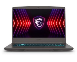 MSI Thin 15 B13VE-3431XRO Intel® Core™ i5 i5-13420H Laptop 39,6 cm (15.6") Full HD 16 GB DDR4-SDRAM 512 GB SSD NVIDIA GeForce RTX 4050 Wi-Fi 6E (802.11ax) Gratis DOS Grijs