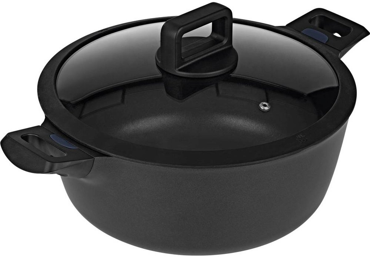 N8WERK Kookpan Aluminium gietijzer 28cm zwart Kleurverandering