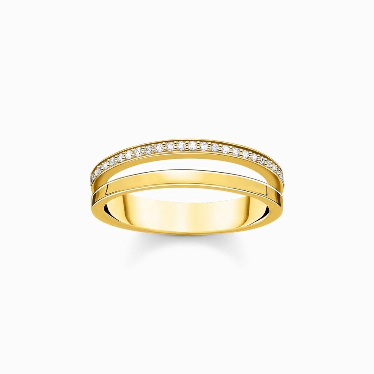 Thomas Sabo - TR2316-414-14-48 - Ring - Dames - 925er Zilver geel verguld - ringmaat 48