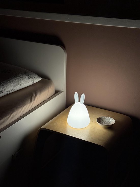 OSRAM NIGHTLUX TOUCH konijnennachtlampje met touch-dimfunctie in wit van kunststof, IP20-bescherming, perfect voor de kinderkamer van Merkloos — afbeelding 4