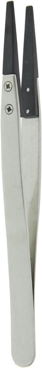 Antistatische Pincet - Elektronica Pincet - Precisiewerk Elektronisch - Voorkomt Statische Schade - 128 cm - Zilver