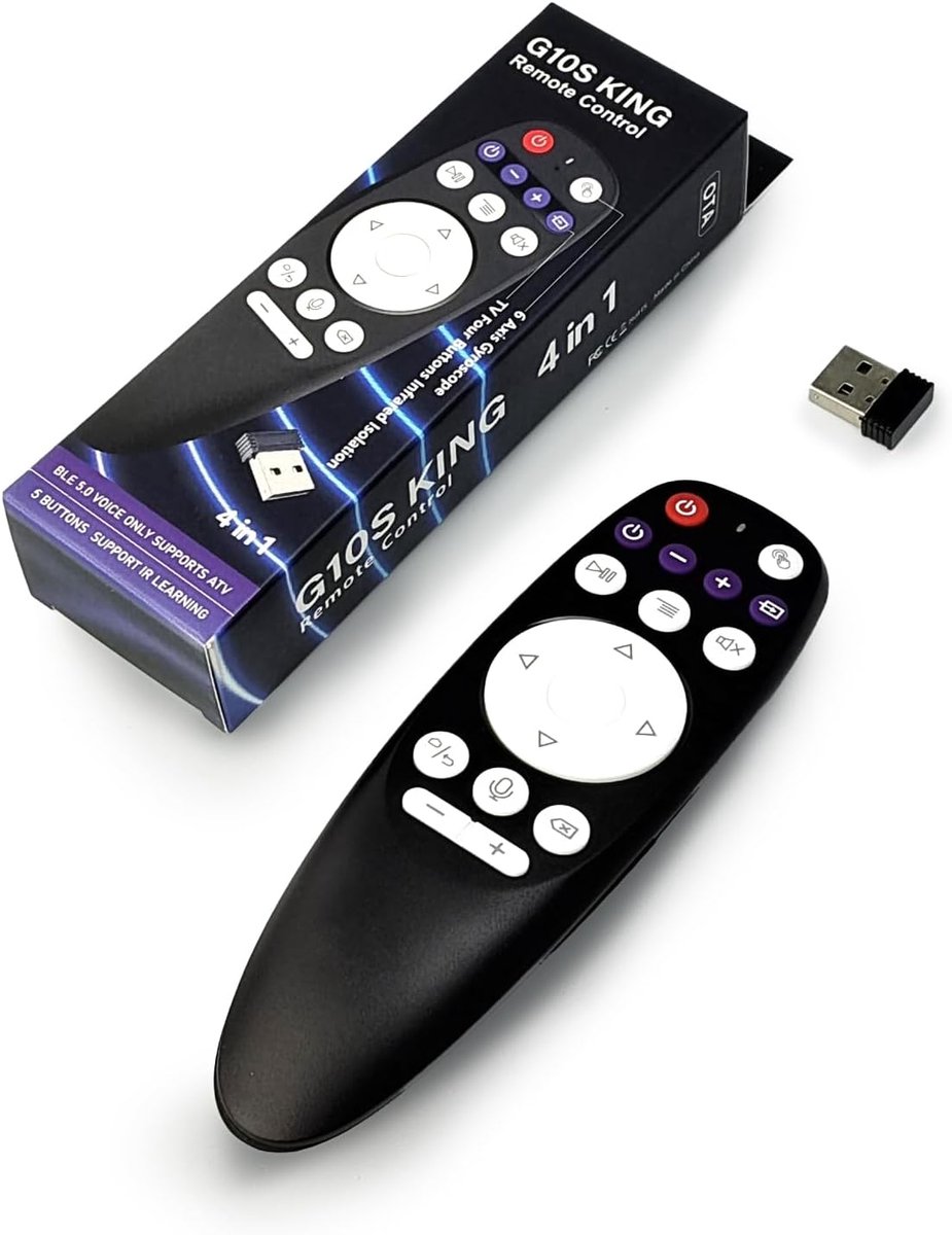 Universele Afstandsbediening - Smart TV Controle - Entertainment Bediening - Dual Mode Connectiviteit - 14.3 x 4.5 x 3 cm