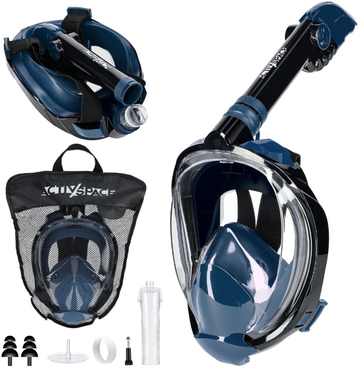 ACTIV/SPACE - Snorkelmasker - Full Face - Anti Fog - Panoramisch 180°