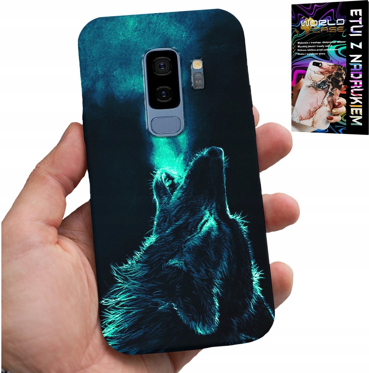 HOESJE VOOR SAMSUNG GALAXY S9 PLUS - WOLF WOLVES RUPPELS SUPER PATRONEN