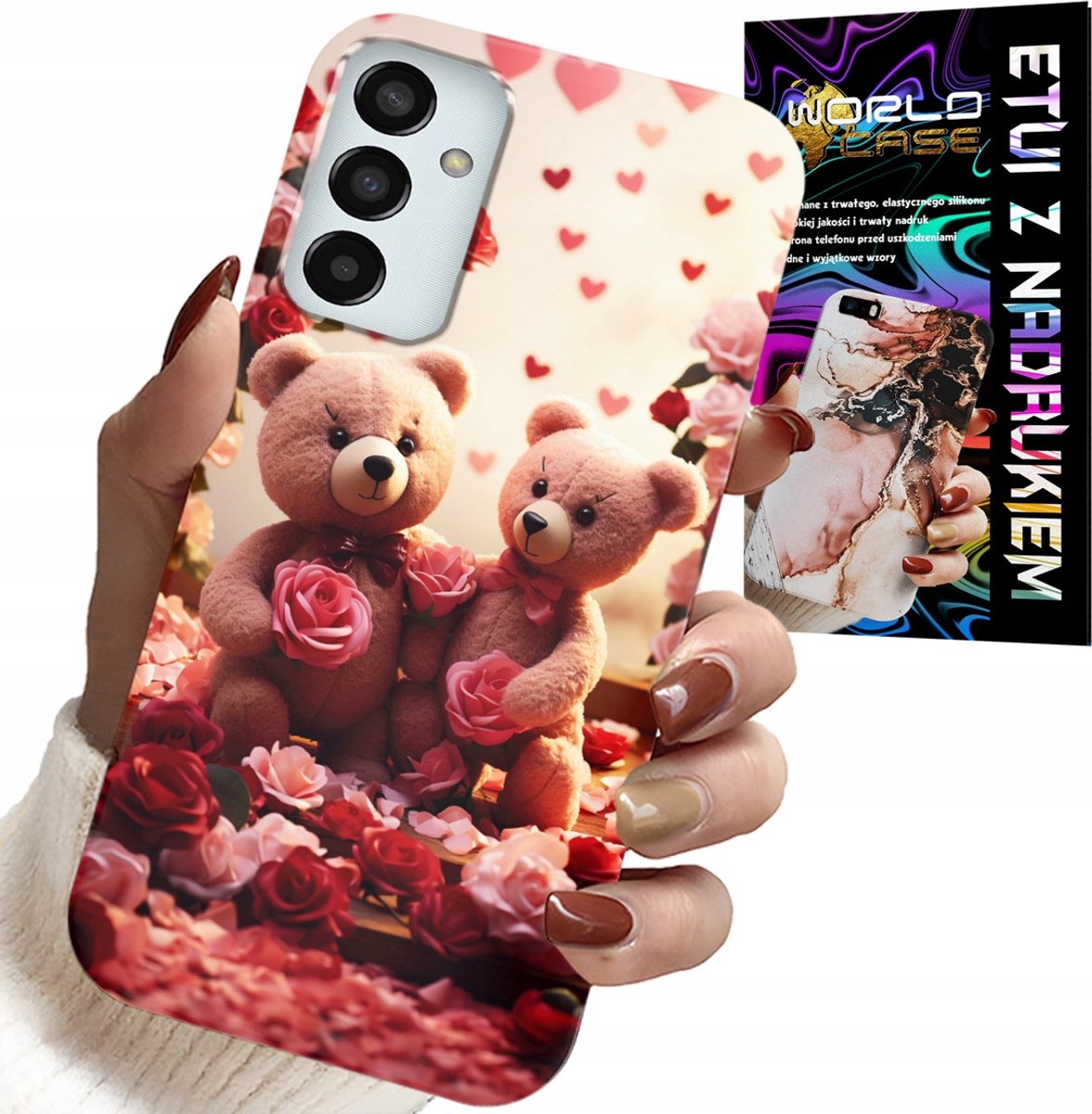 Hoesje voor Samsung Galaxy M23 - Teddyberen, Love You, Harten, diverse patronen