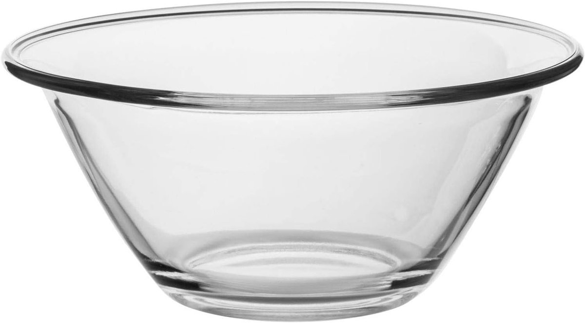Stapelbare Slakom - Grote Kom - Salade Bereiden - Vaatwasserbestendig Magnetronbestendig - 22 cm Diameter - Transparant