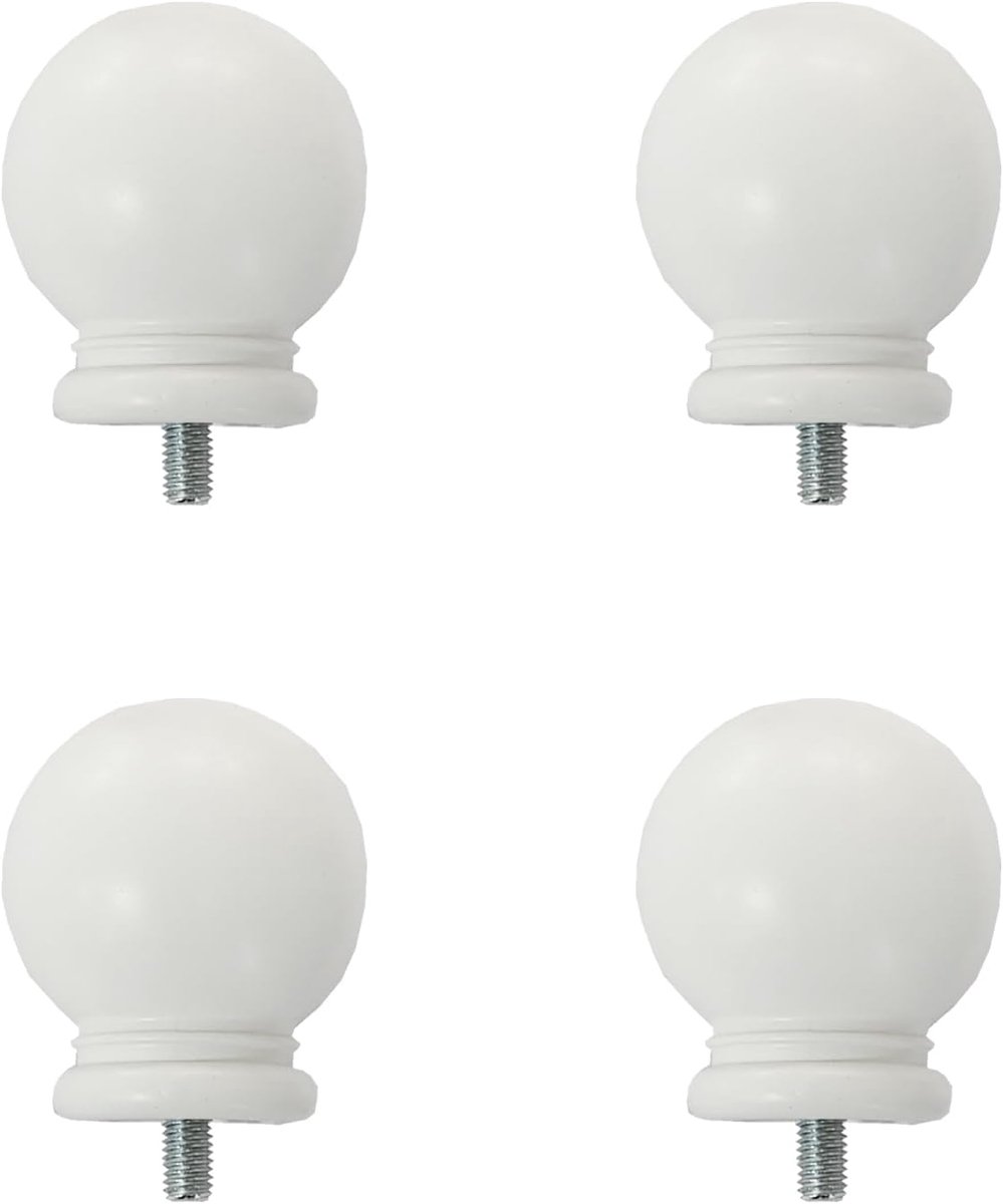 Gordijnroede Eindstukken - Roede Decoratie - Venster Afwerking - Balvorm Design - 5/8 Inch
