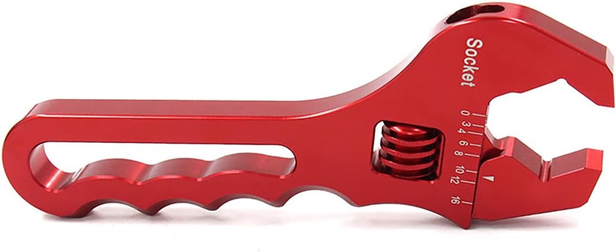 Verstelbare moersleutel - Universele sleutel - Vastdraaien bouten - Zelfinstellende technologie - 185 mm lengte - Rood