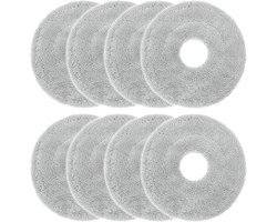 8 stuks - Dweilpads reserveonderdelen geschikt voor Dreame L10 Ultra/ L10S Pro / L10S Ultra Heat/ L10 Prime/ L20 L30 L40 L50 Ultra/ X30 X40 X50 UltraRobot dweildoeken - dweildoek - dweildoeken voor stoomreiniger