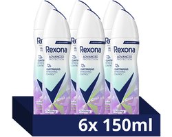 Rexona Women Advanced Protection Thermocool Anti-Transpirant Spray - Frozen Açai & Jasmine - met Continuous Refreshing Control - 6 x 150 ml