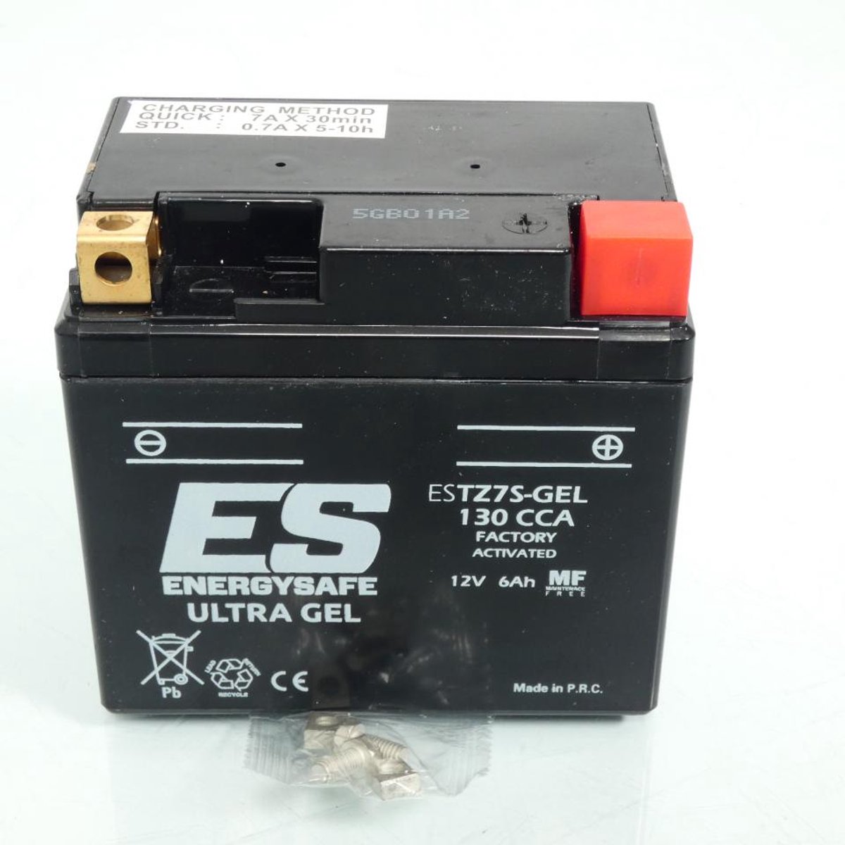 Batterie SLA Energysafe pour Moto Derbi 125 Mulhacen 2008 à 2012 YTZ7S / 12V 6Ah Neuf