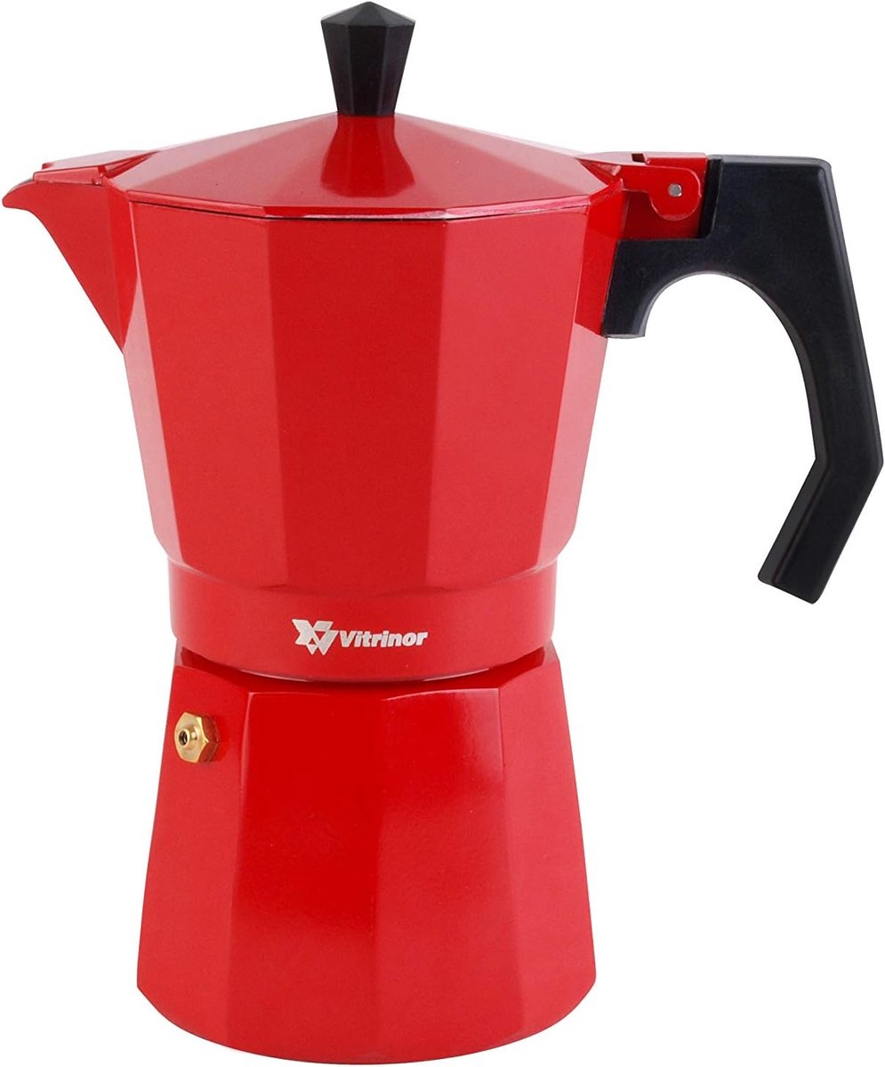 Koffiezetapparaat - Espressomaker - Thuisgebruik - Veiligheidsventiel - 12 Koppen - Rood