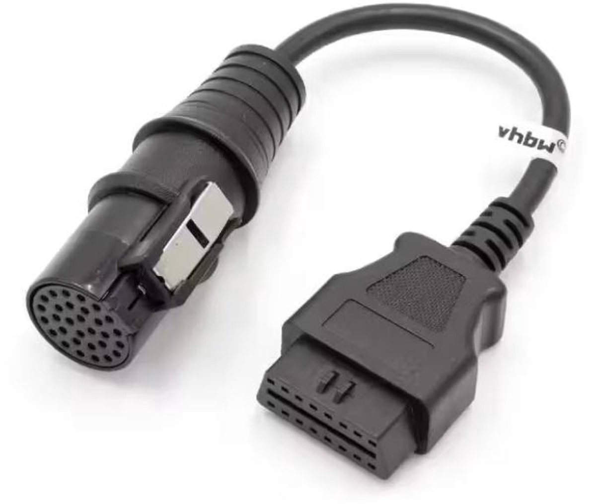 OBD2 Adapterkabel voor Iveco - 30 naar 16-pins - 0,3 meter - Zwart