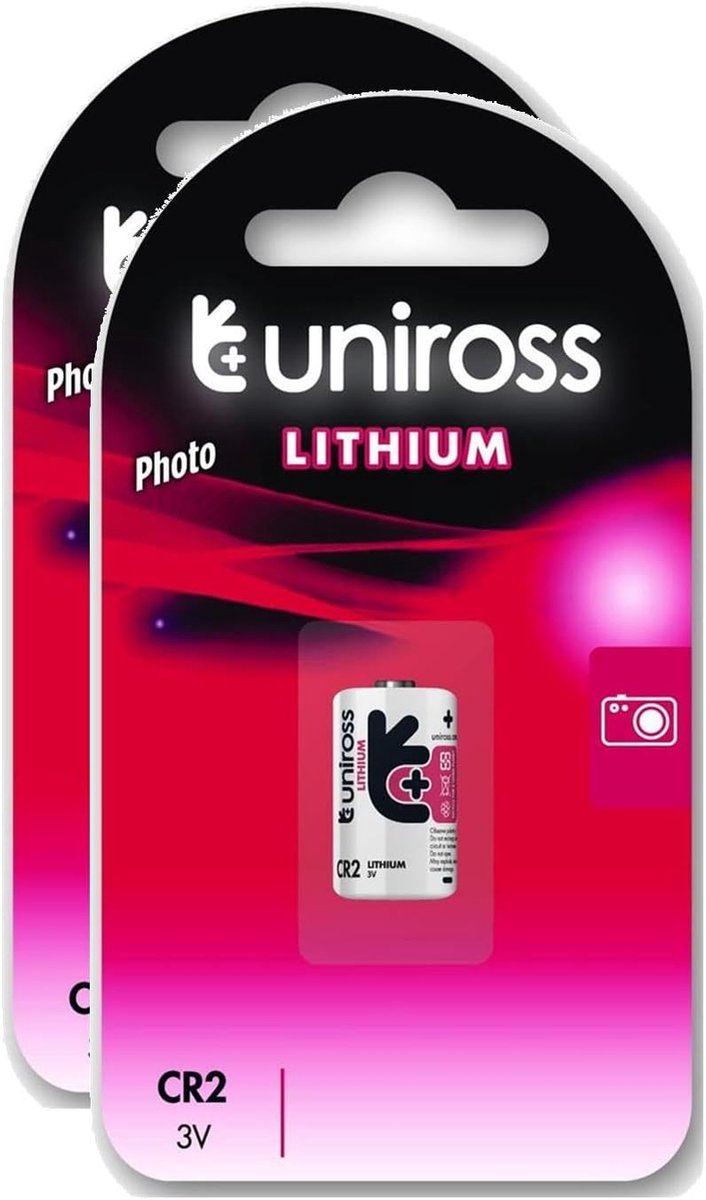 Lithium Batterijen - CR2 Energiecellen - Camera Voeding - 3 Volt Spanning - 2 Stuks