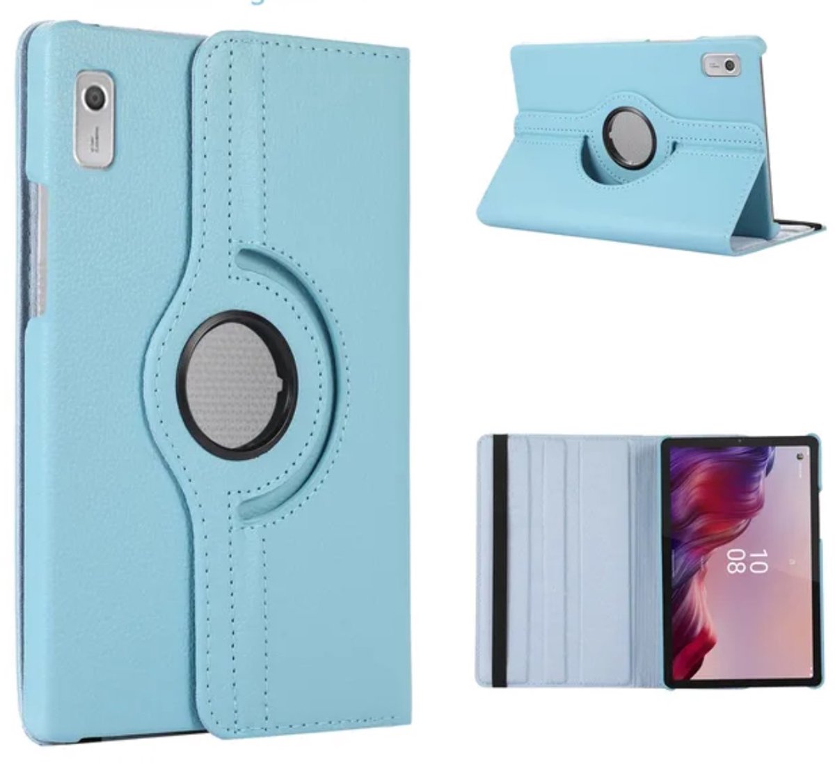 EtuiTab 360 - Tablethoes - Lenovo Tab M9 - 9 inch - Blauw - Rotatie