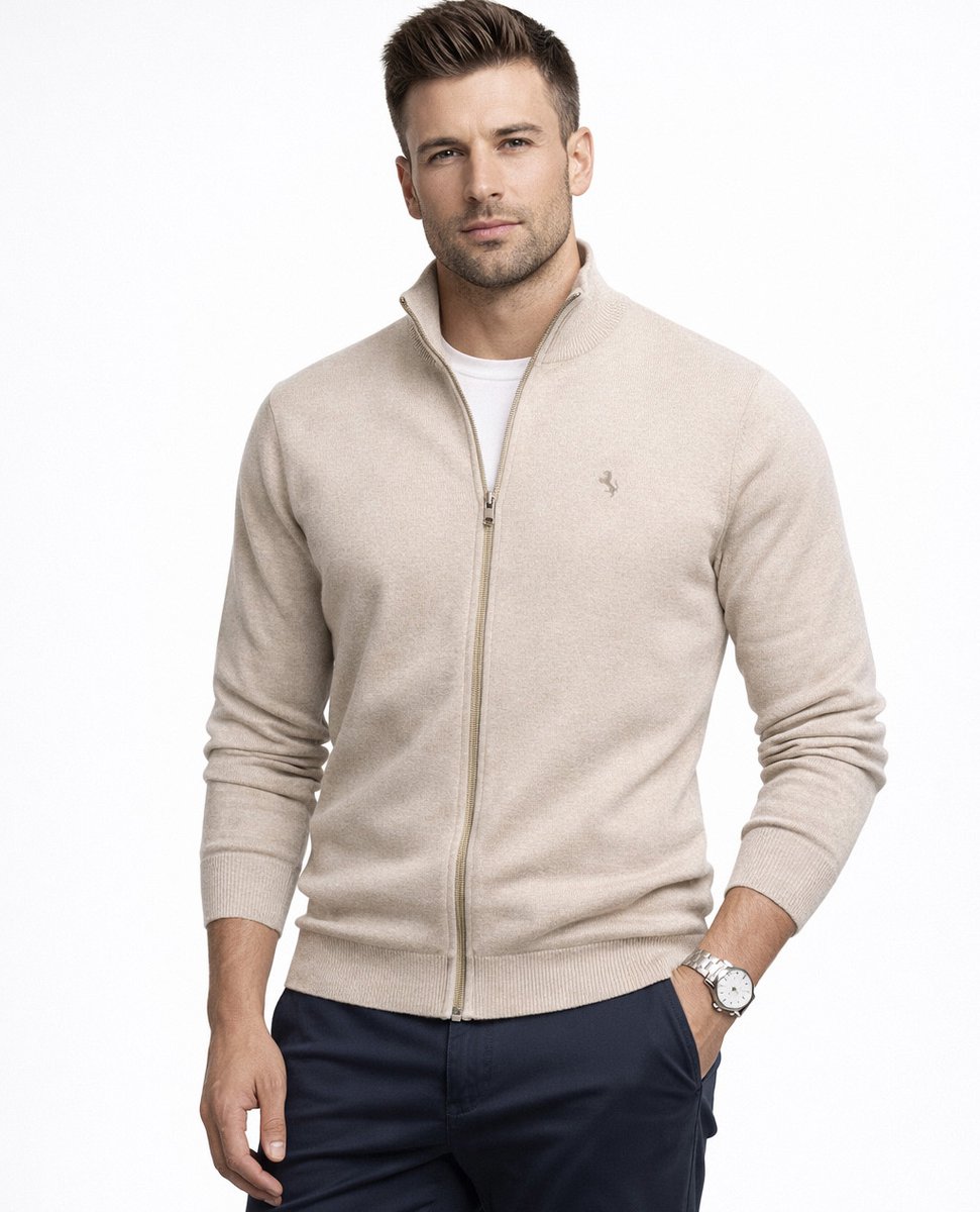 Recea - Heren Sweater - Baweien - Rits - Standaard pasvorm