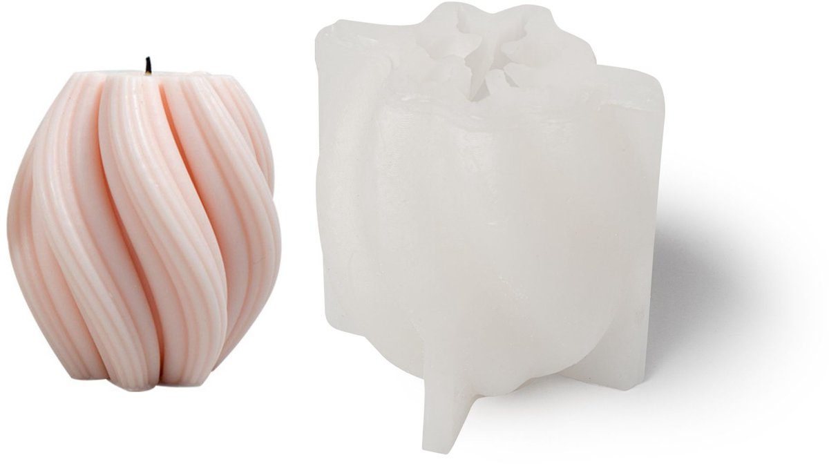 TopWosk Kolumna Fale - Silicone Vorm - 3D Effect - 93x100 mm