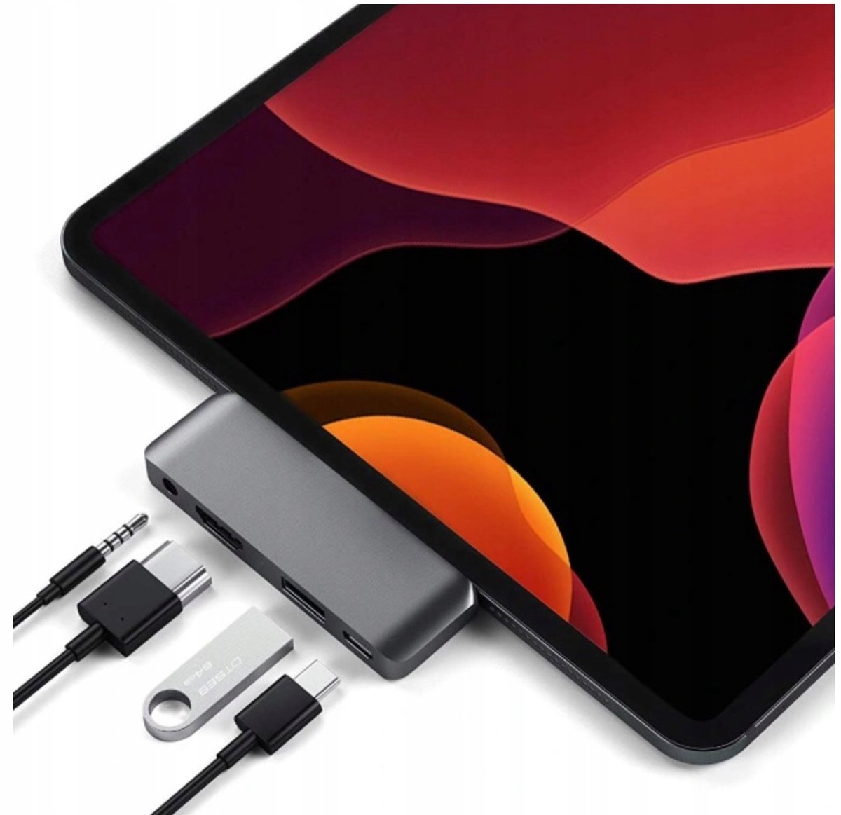 EtuiTab - Adapter 4w1 - USB-C - HDMI 4K - JACK - iPad Pro
