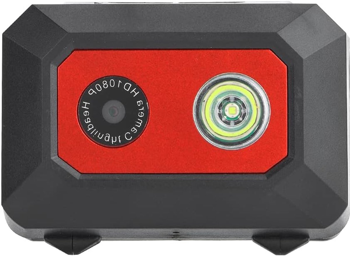 Actiecamera - Mini Camera - Buiten Sport - Nachtzicht Functie - 6x4.3x3.7cm - Rood