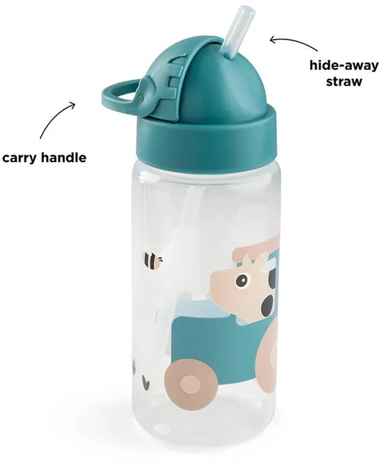 Done By Deer Tiny Farm Rietjesbeker - 350 ml - Blue van Done by Deer — afbeelding 3