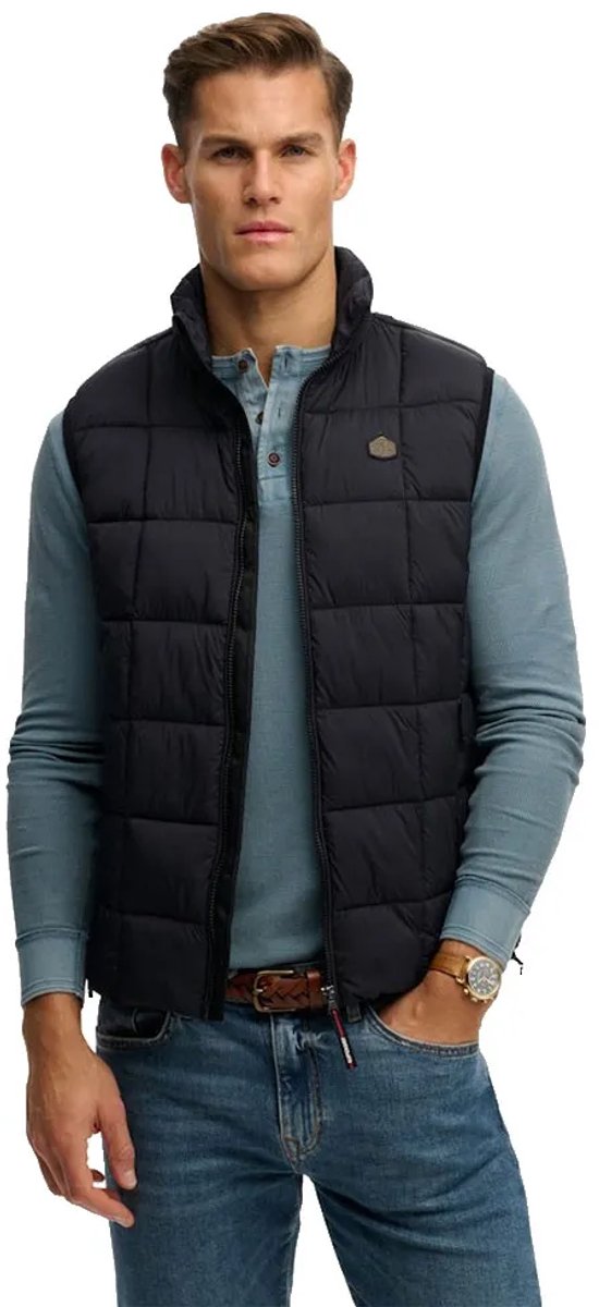 Superdry Box Quilt Fuji Lite Bodywarmer Heren Gilets Zwart