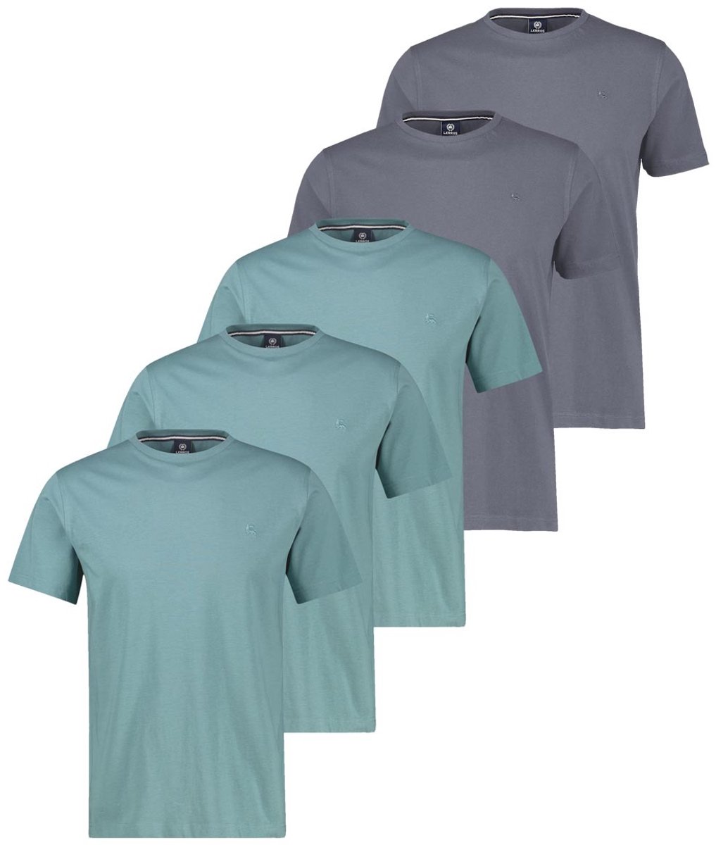 LERROS Heren t-shirt 5 pack Basic