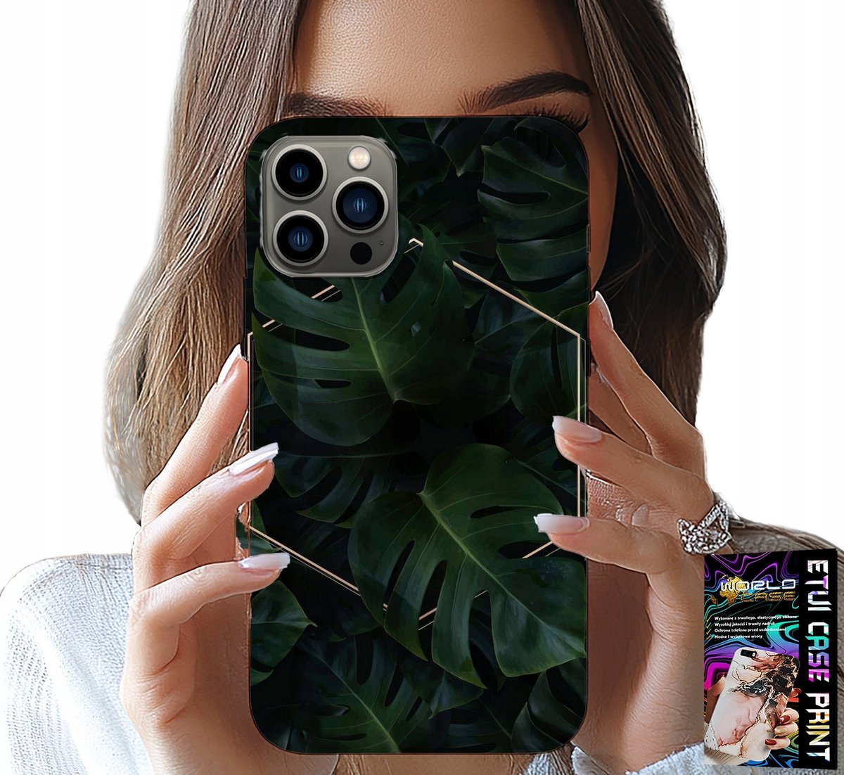 HOESJE VOOR IPHONE 11 PRO MAX - ELEGANTE BLADEREN MET MODIEUZE PATRONEN OP HET HOESJE