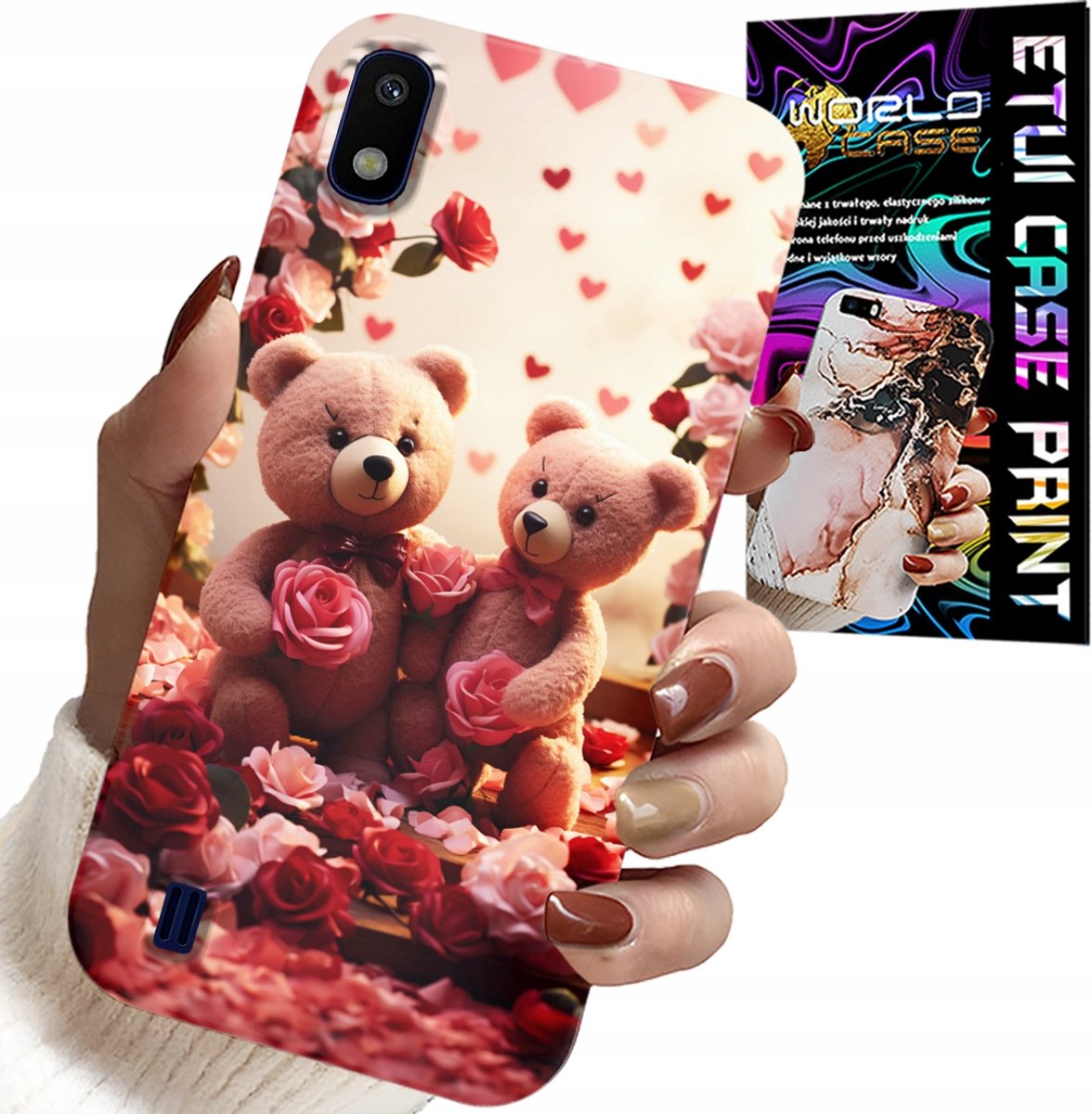 Hoesje voor Samsung A10 - Teddyberen, Love You, Harten, diverse patronen