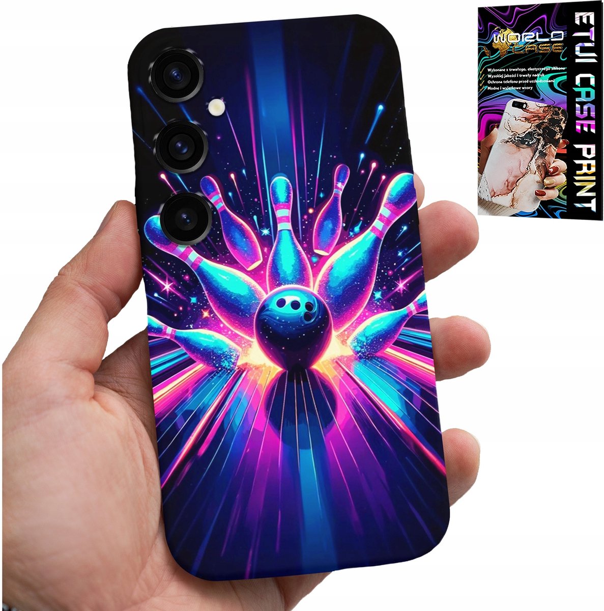 HOESJE VOOR SAMSUNG GALAXY A05S - BOWLING STRIKE COVER, ACHTERKANT