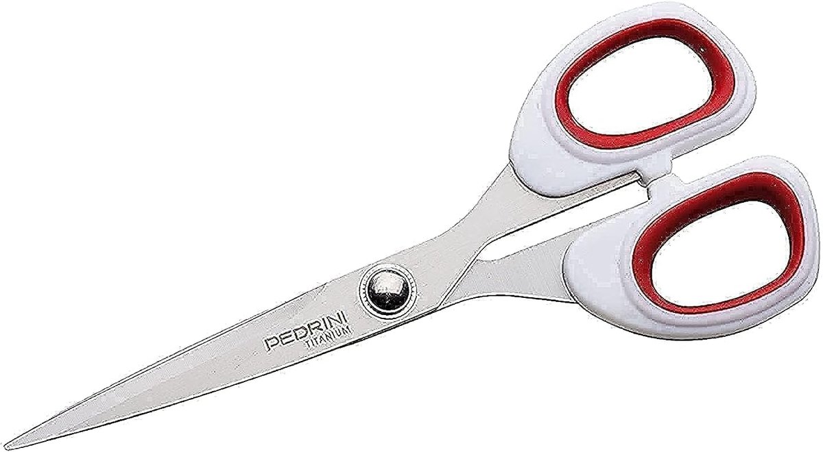 Keukenschaar - Keukenmes - Voedselbereiding - Gelegeerd staal - 18 cm - Wit