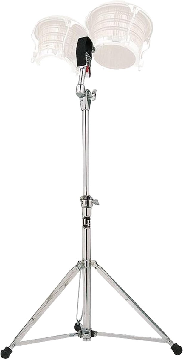 Bongostandaard - Percussie houder - Muziek optredens - In hoogte verstelbaar - 78 cm - Chroom