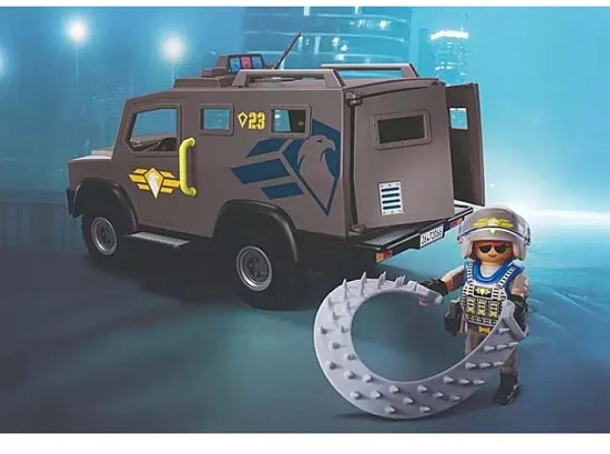 PLAYMOBIL City Action SWAT-voertuig | Met politieagent, criminele motor en spijkerband | Kinderspeelgoed voor kinderen vanaf 4 jaar | 72066 — afbeelding 10