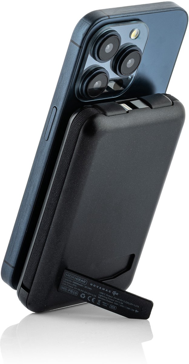 MOJOGEAR NovaMag All-in-1 Powerbank 10.000 mAh - Draadloos - afbeelding 2