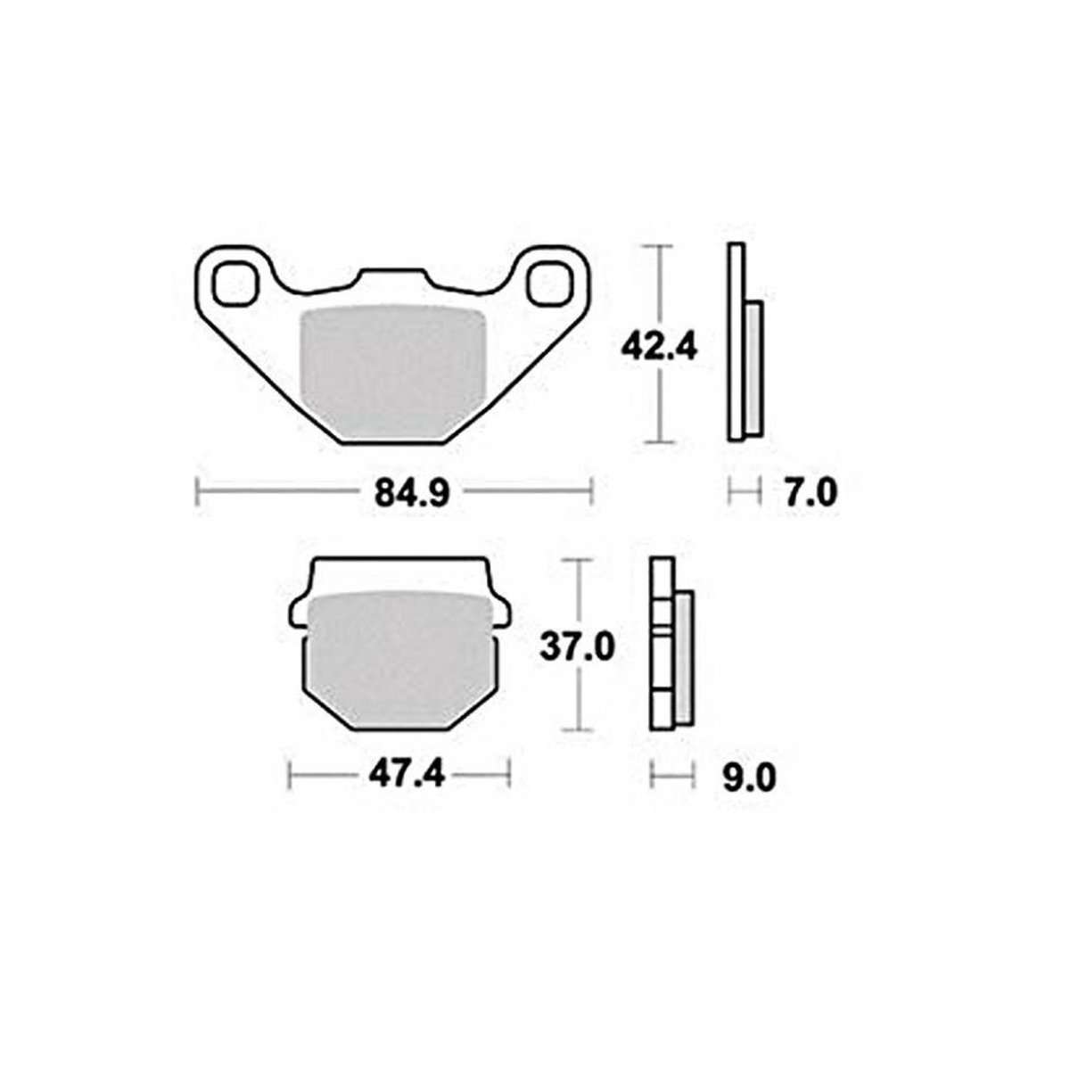 Plaquette de frein RB Max pour Quad Chinois 100 ATV Neuf
