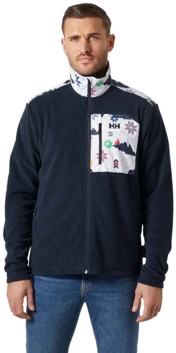 Helly Hansen Daybreaker Block Fleece Man Marineblauw