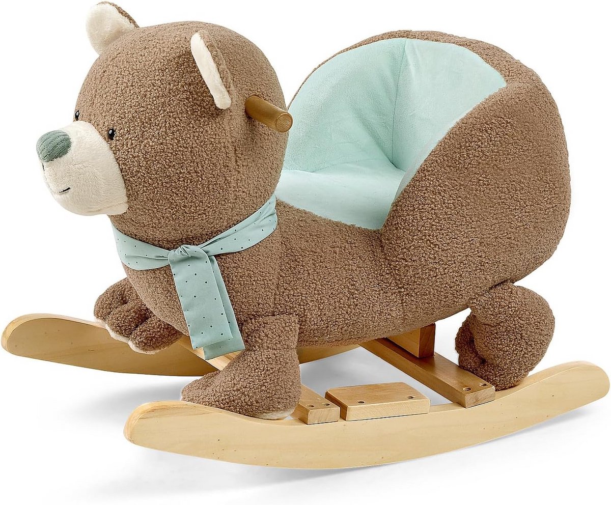 Houten Schommelbeer XL voor Kinderen vanaf 12 Maanden - Bruin