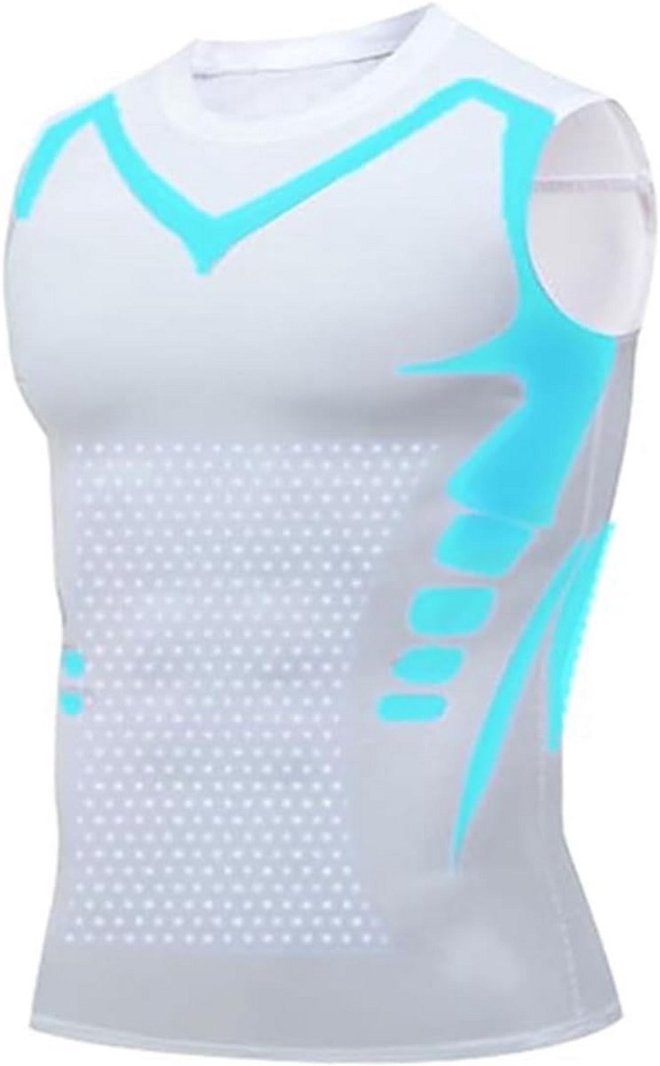Compressie Vest Mannen - Vormend Slim Fit Shirt met Ademend Materiaal