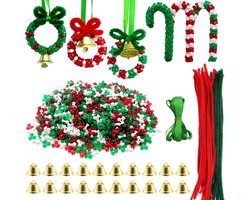 Grand kit de loisirs créatifs de Noël : 1570 perles pour la décoration du sapin de Noël et cadeaux DIY