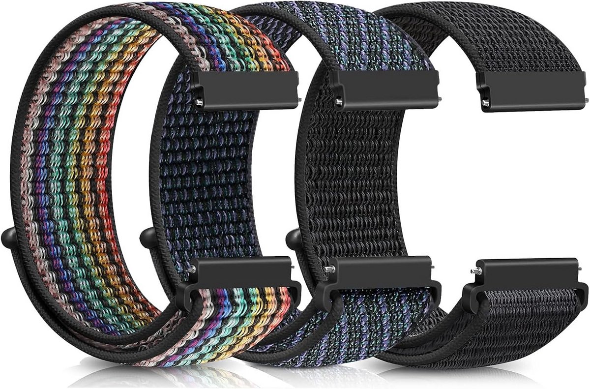 Nylon Vervangende Horlogeband 16mm tot 22mm Snelspanner Sport Horlogebandjes Duurzaam Ademend