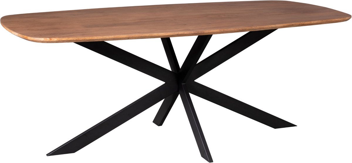Meubels4nu - Eettafel Deens Ovaal - 200cm - Mangohout - Deens ovaal - Eetkamertafel - 200x100 - Snelle levering