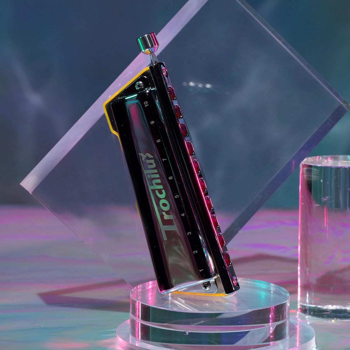Chromatische Mondharmonica 10 Gaten Bb Solostem voor Beginners en Ervaren Spelers