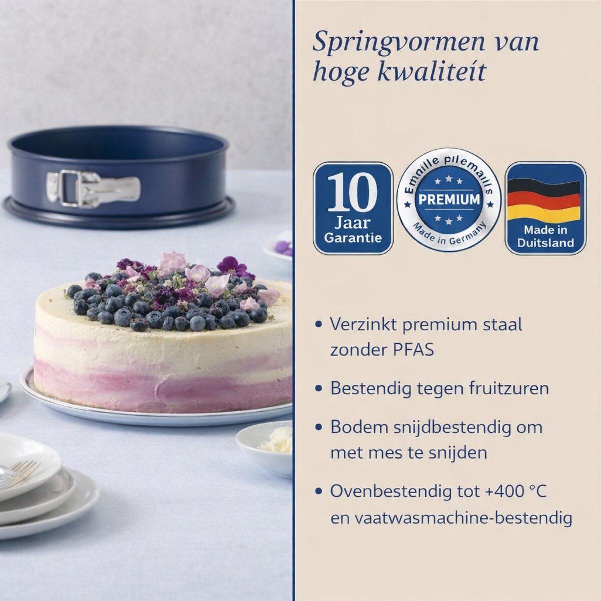 Set van 2 springvormen met scharnier 26 cm Dr.Oetker Back Liebe