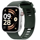 Siliconen bandje - Geschikt voor Xiaomi Smart Band 10 Pro / 9 Pro / 8 Pro / Redmi Watch 6 / 5 / 4 - Donkergroen