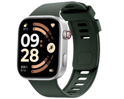 Siliconen bandje - Geschikt voor Xiaomi Smart Band 10 Pro / 9 Pro / 8 Pro / Redmi Watch 6 / 5 / 4 - Donkergroen